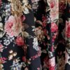 L - Shein jurk zwart bloemen (0125kel3) - Afbeelding 4