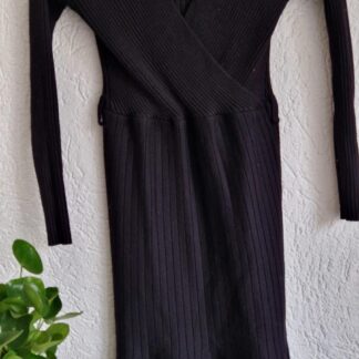 M/L - Zwarte jurk stretch (0125kel1)