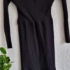 M/L - Zwarte jurk stretch (0125kel1) - Afbeelding 3