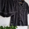 XL - Shortama zwart wit glad (0125kel3) - Afbeelding 3