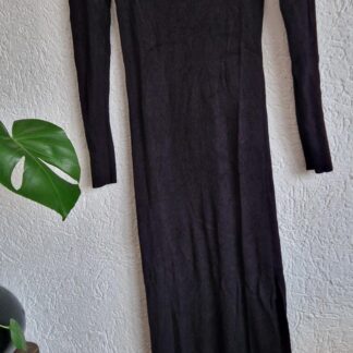 42 - Amisu jurk maxi zwart (0225ros1)