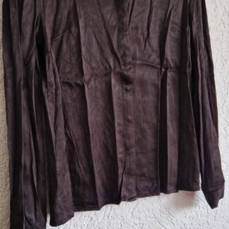 S - Nukus blouse zwart glanzend (0225ros1)