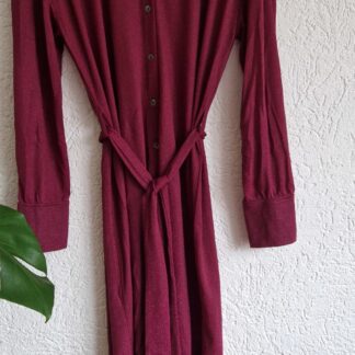 M - Hema jurk glitter cerise (0225ros1)