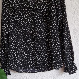L - Unika blouse top hartjes (0225ros1)