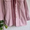 M - H&M shacket fleece roze (0225ros2)