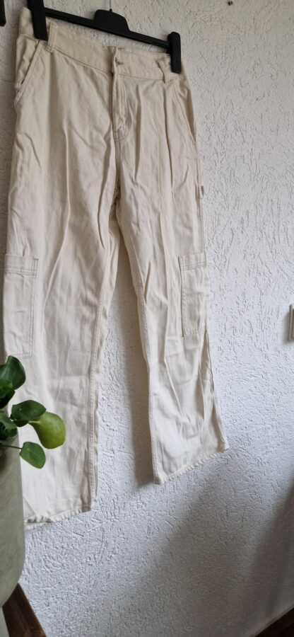 38 - H&M broek roomwit zakken (0225ros2) - Afbeelding 3