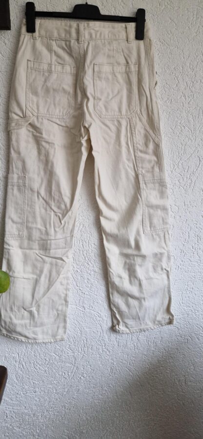 38 - H&M broek roomwit zakken (0225ros2) - Afbeelding 6
