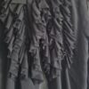 M - Blouse zwart met ruches (0225ros2) - Afbeelding 3