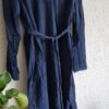 38 - Yessica jurk blauw ceintuur (0225ros2) - Afbeelding 3
