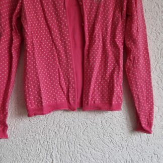 44 - Very Simple vest roze witte dots (0225ros2)