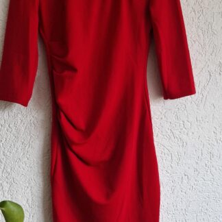 M - Costes jurk rood plooi (0225ros2)