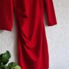 M - Costes jurk rood plooi (0225ros2) - Afbeelding 3