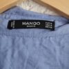 M - Mango blouse blauw viscose (0225ros2) - Afbeelding 3
