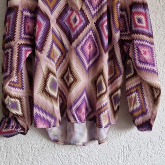 M/L - BoeBou blouse tuniek paars (0225ros2)