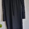 M - New Collection jurkje zwart met kant (0225ros2)