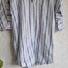 S (oversized) - H&M blousejurk streep linnen (0225ros2) - Afbeelding 3
