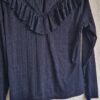 M/L ipv XL - Aaiko blouse top blauw zilver (0225ros5) - Afbeelding 6
