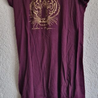 M - Nachthemd paars tijger (0225ros5)
