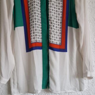 36 - H&M blouse groen print (0225ros5)