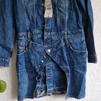 M - Zara denim dress the layered nieuw (0225ros5)