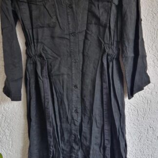 L - Cloothes jurk gewassen zwart (0225ros5)