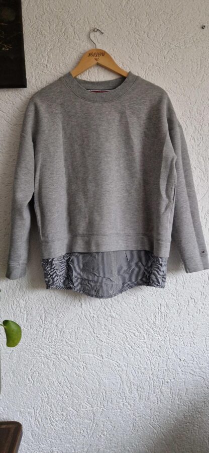 L (XL) - Tommy Hilfiger sweater met blouse (0225ros4)
