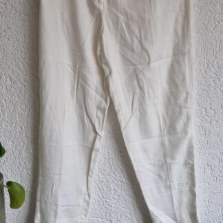 40 - H&M pantalon wit met linnen nieuw (0225ros2)