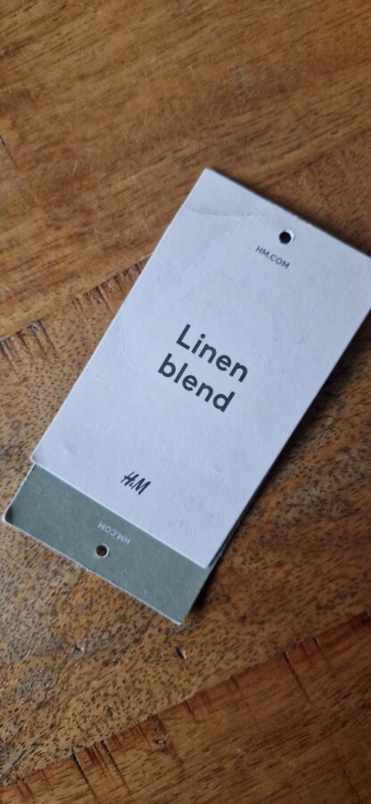40 - H&M pantalon wit met linnen nieuw (0225ros2) - Afbeelding 7