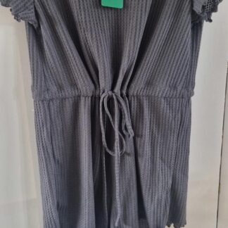 XL - Shein curve playsuit antraciet nieuw (0225may1)