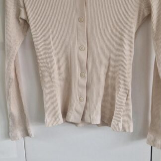S - H&M shirt knoopjes beige (0225may1)