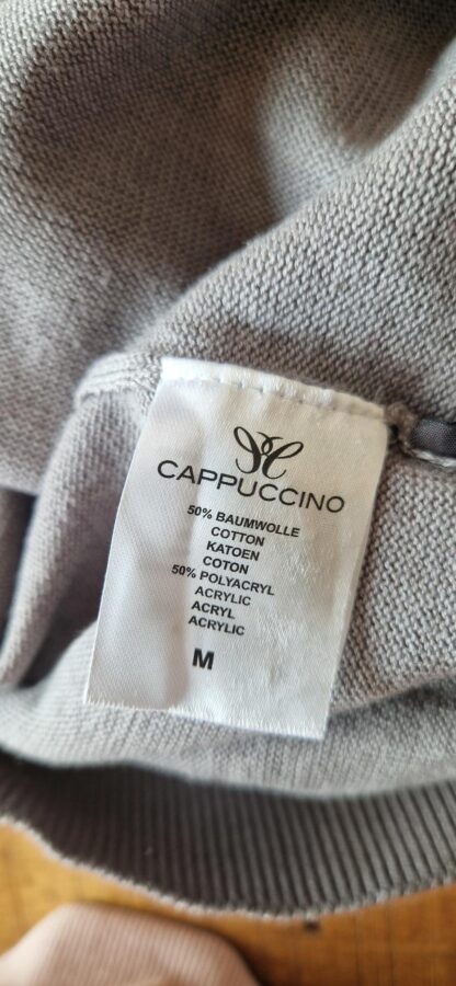 M - Cappuccino trui grijs nieuw (0325may1) - Afbeelding 6