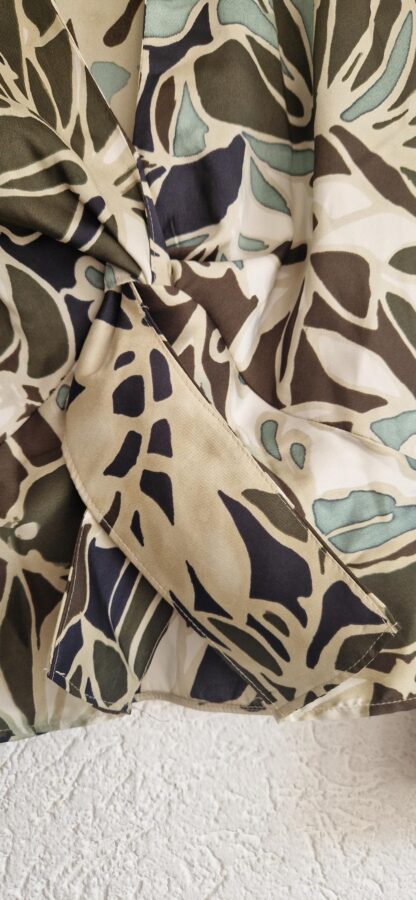 S - Zara blouse groen patroon nieuw (0325may1) - Afbeelding 4