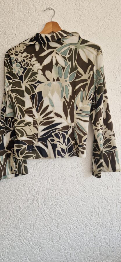 S - Zara blouse groen patroon nieuw (0325may1) - Afbeelding 7