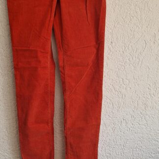 36 - H&M broek babyrib oranje terra nieuw (0325may1)