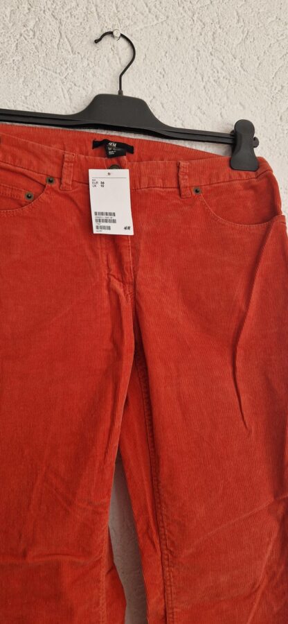 36 - H&M broek babyrib oranje terra nieuw (0325may1) - Afbeelding 3