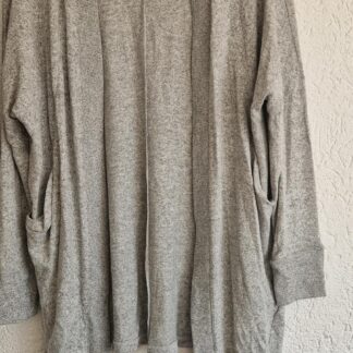 S - H&M vest grijs zacht nieuw (0325may1)