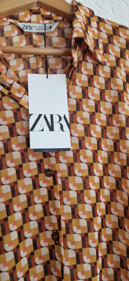 S - Zara blouse retro nieuw (0325may1) - Afbeelding 6