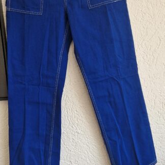 38 - Zara broek blauw barrel leg high-rise nieuw (0325may1)