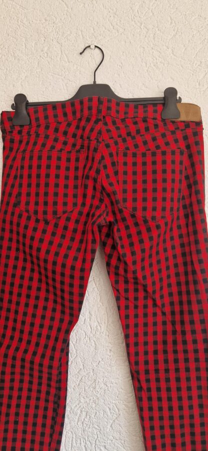 38 - Divided broek ruitje zwart rood (0325may1) - Afbeelding 4
