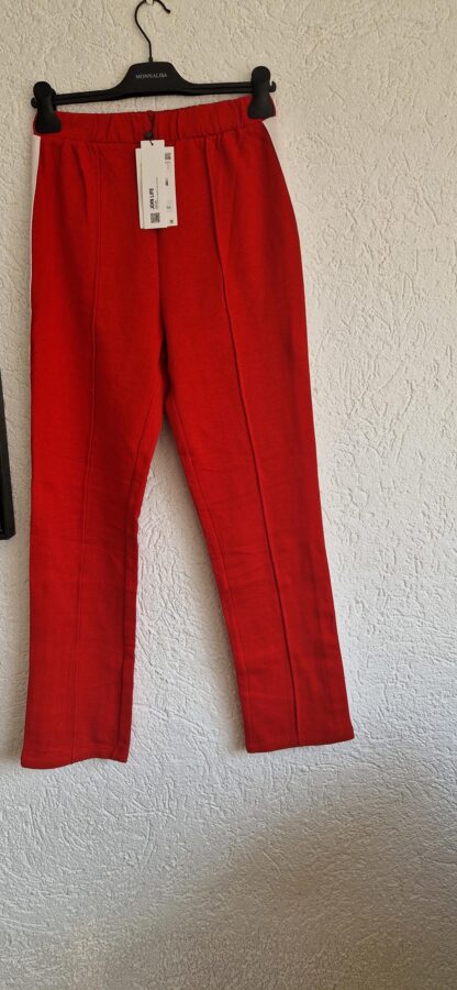 S - Zara broek joggingstof rood nieuw (0325may1)