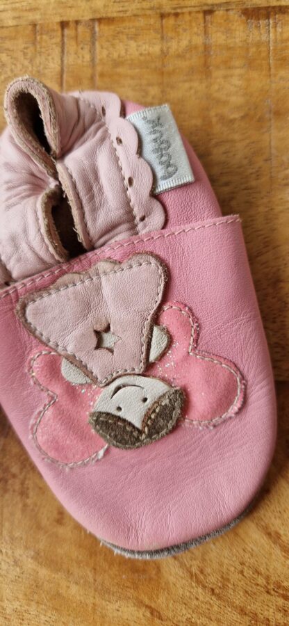 Bobux leren slofjes roze 13 (0325nic) - Afbeelding 3