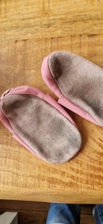 Bobux leren slofjes roze 13 (0325nic) - Afbeelding 4