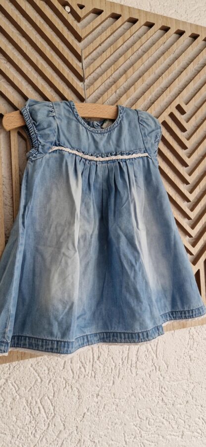 068 - Topomini denim jurkje (0325nic) - Afbeelding 3