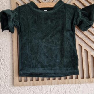 074 80 - Zoofs truitje groen velvet (0325nic)