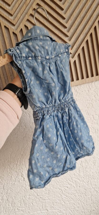 074 - Bakkaboe jurkje denim dots (0325nic) - Afbeelding 4