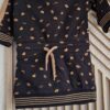 068 - Baby Blue jurkje zwart goud (0325nic)