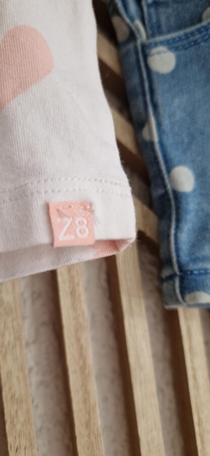 068 - Z8 shirtje met jeansbroekje (0325nic) - Afbeelding 4
