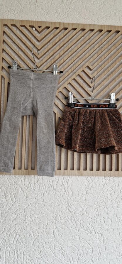 068 - Baby Blue rokje en legging glitter (0325nic)