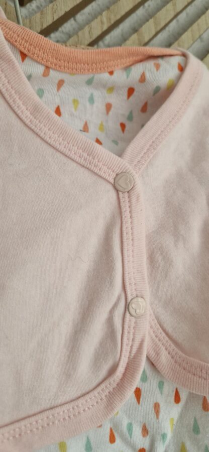068 - Bolerovestje roze met romper (0325nic) - Afbeelding 4