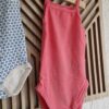 062 68 - Hema romper roze/blauw wit (0325nic) - Afbeelding 4